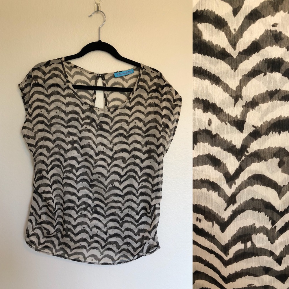 Ruby and Jenna Sheer Top